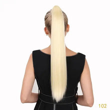 Load image into Gallery viewer, 24 inch long straight claw clip in ponytail extension 102 / 24inches
