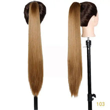 Load image into Gallery viewer, 24 inch long straight claw clip in ponytail extension 103 / 24inches
