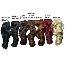 Load image into Gallery viewer, 3/4 Curly Wavy Clips in on Synthetic Hair Extensions Hair Extensions Wig Store
