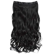 Load image into Gallery viewer, 3/4 curly wavy clips in on synthetic hair extensions
