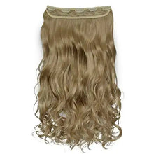 Load image into Gallery viewer, 3/4 curly wavy clips in on synthetic hair extensions
