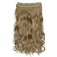 Load image into Gallery viewer, 3/4 curly wavy clips in on synthetic hair extensions
