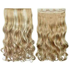 Load image into Gallery viewer, 3/4 Curly Wavy Clips in on Synthetic Hair Extensions Hair Extensions Wig Store
