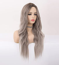 Load image into Gallery viewer, Wavy Silver Platinum Grey Mixed Wig Wig Store 
