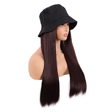 Load image into Gallery viewer, Hat with Long Hair Attached Wig Store 
