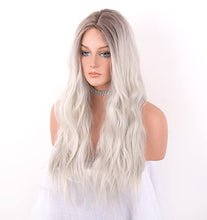 Load image into Gallery viewer, Wavy Silver Platinum Grey Mixed Wig Wig Store 
