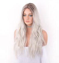 Load image into Gallery viewer, Wavy Silver Platinum Grey Mixed Wig Wig Store 
