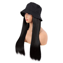 Load image into Gallery viewer, Hat with Long Hair Attached Wig Store 
