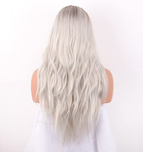 Load image into Gallery viewer, Wavy Silver Platinum Grey Mixed Wig Wig Store 
