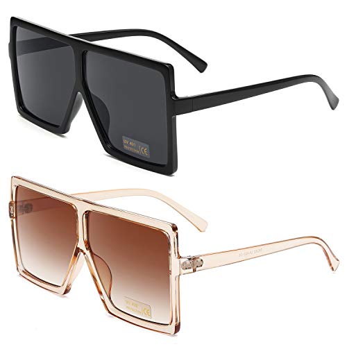 Set of 2 Oversized Sunglasses Wig Store 