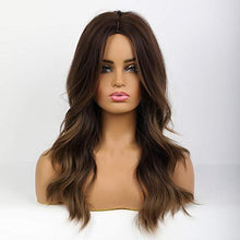 Load image into Gallery viewer, Synthetic wig with middle part and long layers Wig Store
