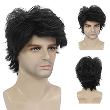 Load image into Gallery viewer, Mens Layered Wavy Synthetic Fiber Full Wig Wig Store All Products
