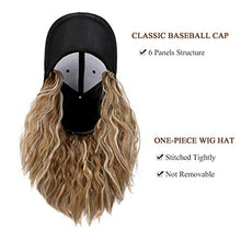 Load image into Gallery viewer, Baseball Cap Hair with 14 Inch Wavy Hair Wig Store
