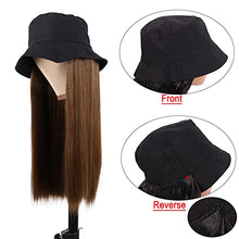 Load image into Gallery viewer, Hat with Long Hair Attached Wig Store 
