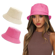 Load image into Gallery viewer, Reversible Summer Sun Bucket Hat for Women Wig Store
