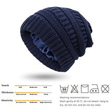 Load image into Gallery viewer, Satin lined Knit Beanie Hat Wig Store 
