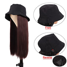 Load image into Gallery viewer, Hat with Long Hair Attached Wig Store 
