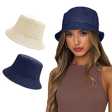 Load image into Gallery viewer, Reversible Summer Sun Bucket Hat for Women Wig Store
