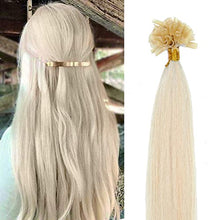 Load image into Gallery viewer, Keratin Fushion Bonded U Tip Human Hair Extensions - 100 Strands/Pack 50g Wig Store
