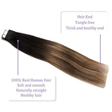 Load image into Gallery viewer, Human Hair Tape in Extensions Ombre Baylage Hair 14 Inch Tape in Extensions Wig Store
