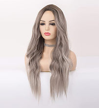 Load image into Gallery viewer, Wavy Silver Platinum Grey Mixed Wig Wig Store 
