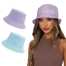 Load image into Gallery viewer, Reversible Summer Sun Bucket Hat for Women Wig Store
