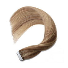 Load image into Gallery viewer, Human Hair Tape in Extensions Ombre Baylage Hair 14 Inch Tape in Extensions Wig Store
