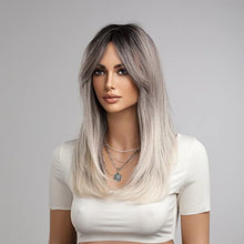 Load image into Gallery viewer, Heat Resistant Ash Gray Wig Wig Store 
