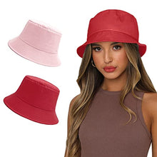 Load image into Gallery viewer, Reversible Summer Sun Bucket Hat for Women Wig Store
