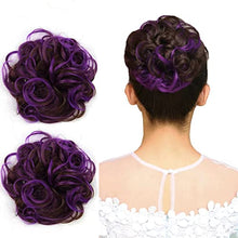 Load image into Gallery viewer, Highlighted Synthetic Hair Messy Bun Extensions 2pcs set Wig Store
