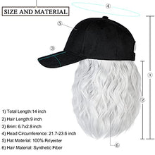 Load image into Gallery viewer, Baseball Cap Hair with 14 Inch Wavy Hair Wig Store
