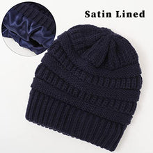 Load image into Gallery viewer, Satin lined Knit Beanie Hat Wig Store 
