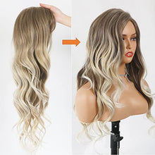 Load image into Gallery viewer, Curly blonde brown reverse ombre wig Wig Store 
