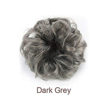 Load image into Gallery viewer, Grey Messy Hair Bun Hairpiece Wig Store
