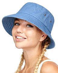 Bucket Hat with Chin Strap Fashion Store Nebulas Blue / Medium