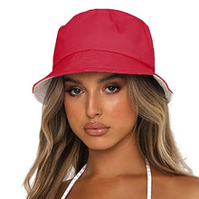 Load image into Gallery viewer, Reversible Summer Sun Bucket Hat for Women Wig Store
