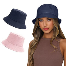 Load image into Gallery viewer, Reversible Summer Sun Bucket Hat for Women Wig Store
