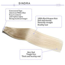 Load image into Gallery viewer, Human Hair Tape in Extensions Ombre Baylage Hair 14 Inch Tape in Extensions Wig Store
