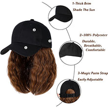 Load image into Gallery viewer, Baseball Cap Hair with 14 Inch Wavy Hair Wig Store
