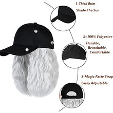 Load image into Gallery viewer, Baseball Cap Hair with 14 Inch Wavy Hair Wig Store
