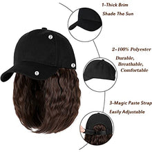 Load image into Gallery viewer, Baseball Cap Hair with 14 Inch Wavy Hair Wig Store
