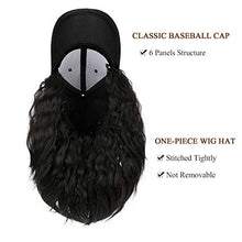 Load image into Gallery viewer, Baseball Cap Hair with 14 Inch Wavy Hair Wig Store
