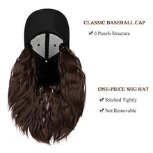 Load image into Gallery viewer, Baseball Cap Hair with 14 Inch Wavy Hair Wig Store
