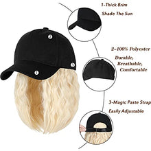 Load image into Gallery viewer, Baseball Cap Hair with 14 Inch Wavy Hair Wig Store
