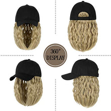 Load image into Gallery viewer, Baseball Cap Hair with 14 Inch Wavy Hair Wig Store
