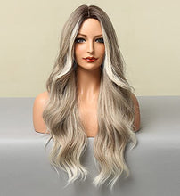 Load image into Gallery viewer, Wavy Silver Platinum Grey Mixed Wig Wig Store 
