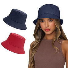 Load image into Gallery viewer, Reversible Summer Sun Bucket Hat for Women Wig Store
