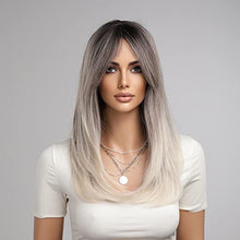 Load image into Gallery viewer, Heat Resistant Ash Gray Wig Wig Store 
