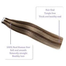 Load image into Gallery viewer, Human Hair Tape in Extensions Ombre Baylage Hair 14 Inch Tape in Extensions Wig Store
