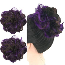 Load image into Gallery viewer, Highlighted Synthetic Hair Messy Bun Extensions 2pcs set Wig Store
